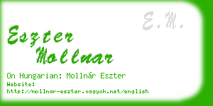 eszter mollnar business card